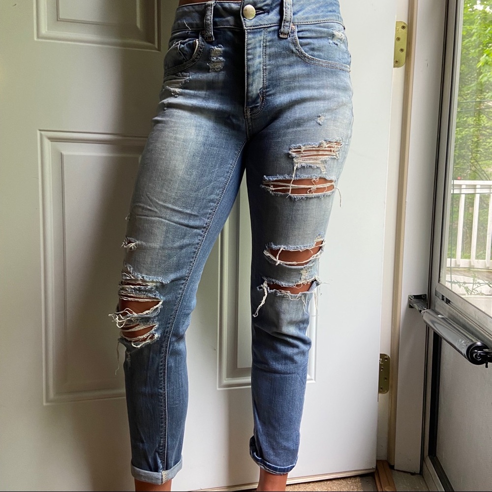 American Eagle Super Super Stretch Boyfriend Jeans